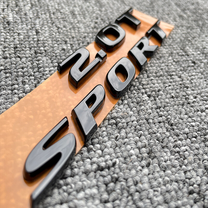 Sport Rear Trunk Letter Badge Emblem Nameplate Gloss Black For Honda Accord