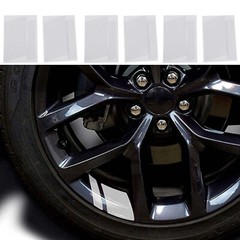 6Pcs Decal Sticker Vinyl Universal Car Wheel Rim Reflective Mark For 16″-21″