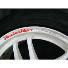 RACING HART CP035 WHEELS SET DECALS STICKERS for 15″ 16″ rims. free shipping