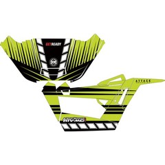 Attack Graphics 1753530196 BRUTE Complete UTV Graphics Kit Green/Black/White