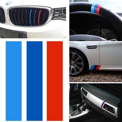 10″ M-Colored Stripe Decal Sticker For BMW Exterior or Interior Decoration US