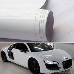 12″ x 60″ Gloss White Vinyl Film Wrap Sticker Decal Air Bubble Free 1ft x 5ft
