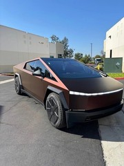 Cybertruck DIY PPF Paint Protection Film Wrap Color Change Matte Dark Magic Red