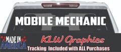 Mobile Mechanic Decal Sticker Auto Service Turbo Diesel Truck Engine Car Motor