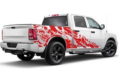 Side nightmare graphics stickers decal compatible with Dodge Ram