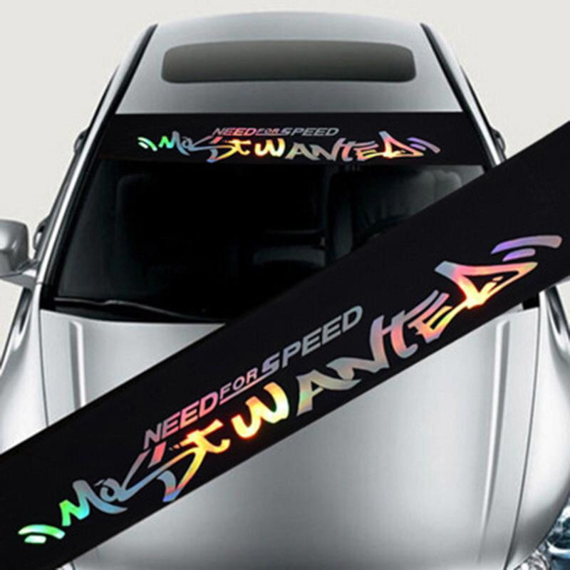 NEEDFORSPEED Car Front Window Windshield Decal Stickers Waterproof Sunshade