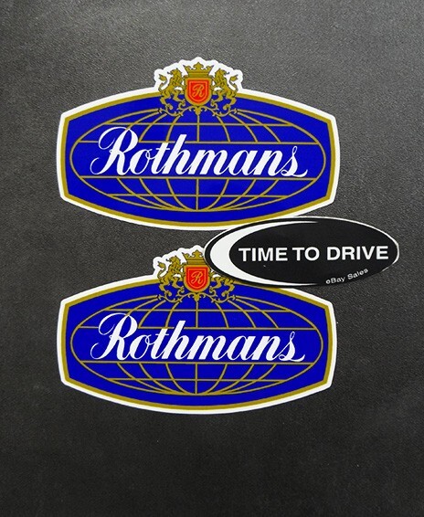 2x Rothmans Decals Sticker Logo aufkleber 962 Rally WRC Livery 956 VFR Pick Size
