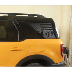 2 Rear Side window sticker cover For Ford Bronco Sport 2021-2023 American flag