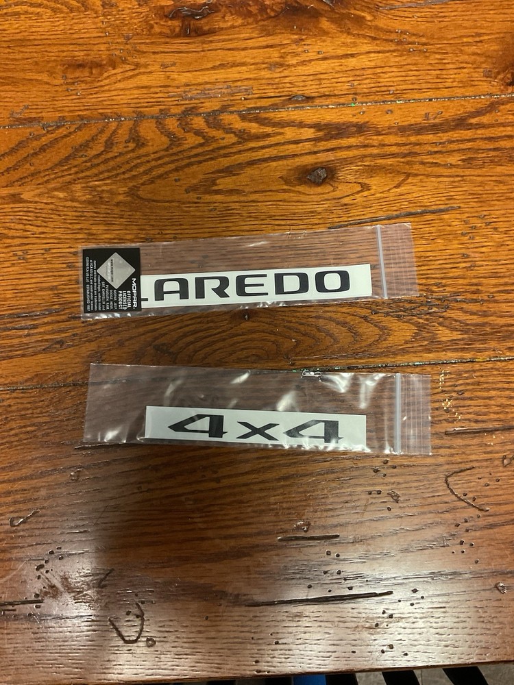 LAREDO Emblem Overlay Decal Stickers- 2022-2024 All new Jeep Grand Cherokee