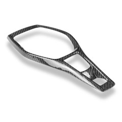 Bright Hard Carbon Fiber Car Console Shifter Panel Cover for Camaro 2016-2023