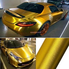 Flexible Car Matte Chrome Satin Brushed Texture Aluminum Vinyl Wrap Sticker Film