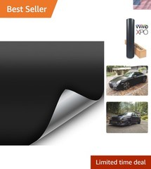 Matte Black Vinyl Wrap Film 1ft x 5ft – Stretchable & Water-Resistant