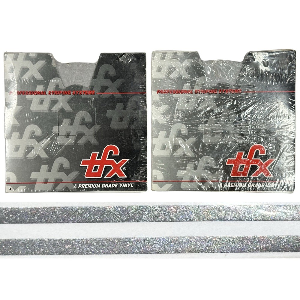 2 Pack TFX 3/16” Double Pinstripe Vinyl Tape Charcoal Metallic 150 Ft Per Roll