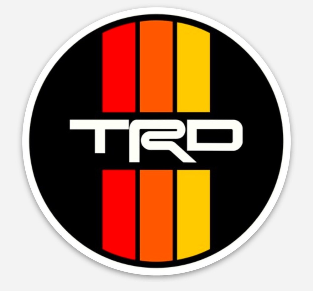Retro TRD TOYOTA Vinyl Decal Sticker Tacoma Tundra 4Runner 3”