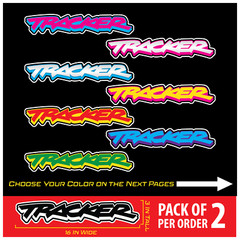 Tracker Logo Decal for Car Truck Window Geo Sticker | Set of 2 Pick your Color