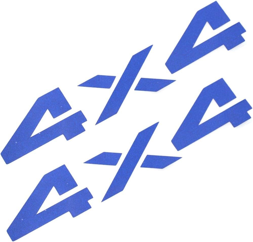 2x 6.5 Inch 4×4 Decals Stickers for Auto, Wall, Laptop, Phone, Truck, Car Blue