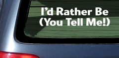 Design Your Own I’d Rather Be Custom Sticker Vinyl Window Decal Personalized