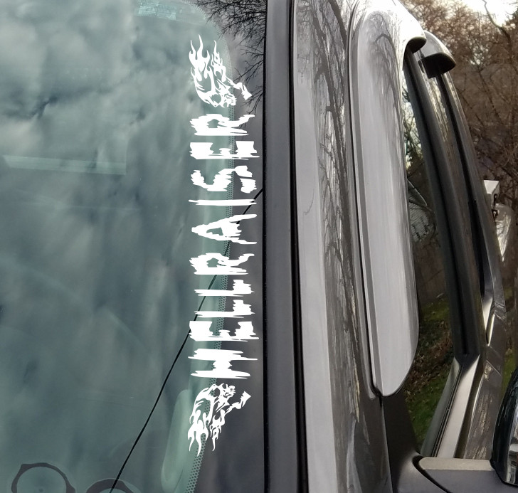 Hellraiser decal. 22 inch 3pc decal. body / Window decal. New Item!