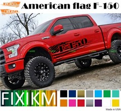 High-Quality American Flag Vinyl Decals for Ford F-150 – Left & Right Side Stick