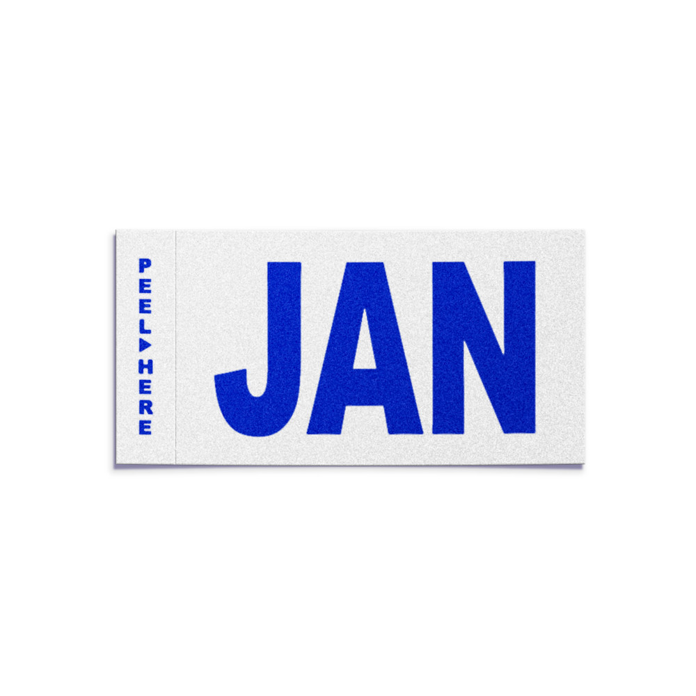 JANUARY – California License Plate YOM Month Sticker – CA DMV Registration Tag