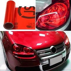Stretchable Waterproof Red Vinyl Film – Headlight, Tail Light, Fog Light Tint