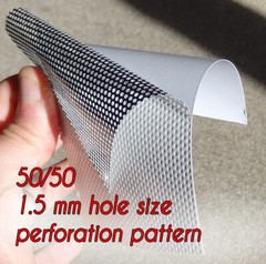 American Flag On Eagle Black and White Wavy Rear Window Perforated Graphic
