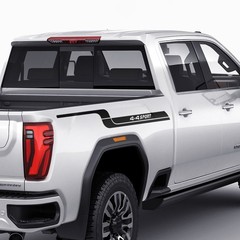 Decal Sticker Rear Side Racing Stripes 4X4 Sport for GMC Sierra 2014-Present