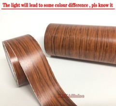 #9723 12in W Wood Textured Grain Tape Decal Vinyl Wrap PVC Sticker House Decors