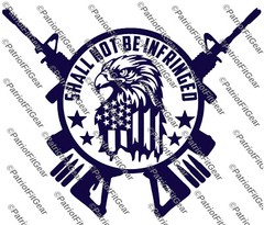 2nd Amendment,Shall Not Be Infringed,Molon Labe,We The People,Eagle,Vinyl Decal