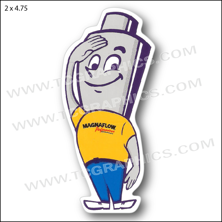 Magnaflow Man Performance Exhaust Decal Nostalgia vinyl sticker