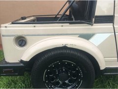 SUZUKI SAMURAI DECALS LINES STICKERS CALCOMANIAS GRAFICAS 2 GRAYS AND WHITE