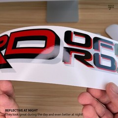 Toyota Tundra 2022 2023 TRD Offroad Decals Stickers REFLECTIVE Vinyl, Set of 2