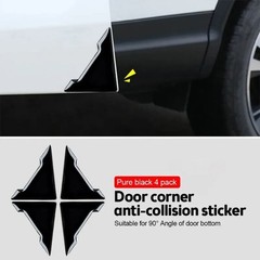 2/4pcs Silicone Car Door Corner Protectors – Anti-Collision Guard Covers