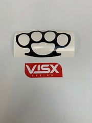 Brass Knuckle Decal Vinyl Sticker Window Wall Skull Punk Punch Fist