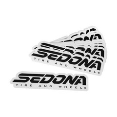 Sedona 20″ BLACK ON WHITE Die Cut Sticker – Black – 20in.
