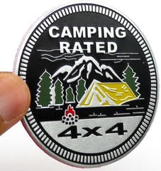 1pc Camping Rated Sticker Decal Emblem 4×4 Badge Auto Truck Fender 6cm 2.36″