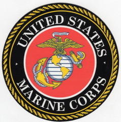 USMC Marine Corps Seal Decal Officially licensed various sizes FREE TRACKING