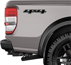 4×4 Truck Bedside Decals Set of 2 Black Weatherproof Automotive Grade Vinyl