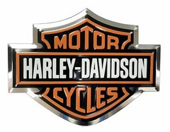 Chroma 041700 Harley Bendable Aluminum Emblem / Decal Size 3 3/8″ x 4 1/4″