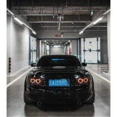 WANTED 5 STARS JDM Glow Panel Electric Lamp Interior LED Light Window Sticker