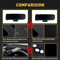 Dashboard Mat Cover Pad Black Gray Beige For Toyota Camry 2007-2011 LHD Non-Slip