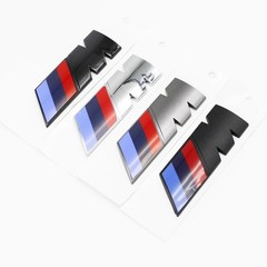3D ABS Fender Emblem Rear Trunk Badge For M Power X1 X2 X3 X5 X6 X7 Sticker