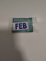 California DMV License Plate Month Sticker February Original Free Shipping