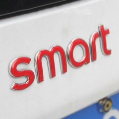 Smart Car Fortwo Rear Decal SMART Emblem Overlay Sticker