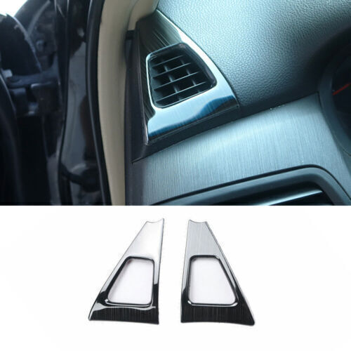 Black Titanium Dashboard Side Vent Overlay Cover For Honda Accord 8th 2008-2013