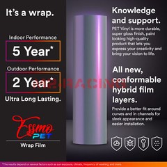 ESSMO PET Space Candy Gloss Gray Purple Car Vehicle Vinyl Wrap Decal Sticker