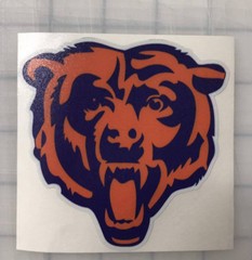 Chicago Bears Sticker Decal – Die Cut Waterproof Vinyl – 4×4 – 2 for $5