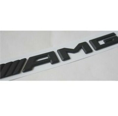E-CLASS W212 W213 MATTE BLACK SET E43 + AMG REAAR TRUNK BADGES EMBLEMS STICKER