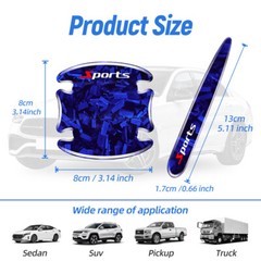 8PCS Car Door Handle Bowl Stickers Protector Covers Anti-Scratch Accessories