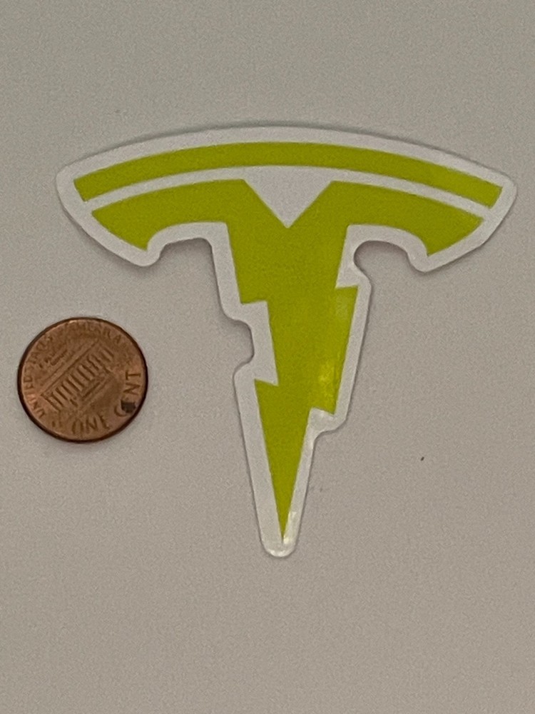 Various Tesla Motor Vinyl Decal Stickers in Different Sizes & Colors